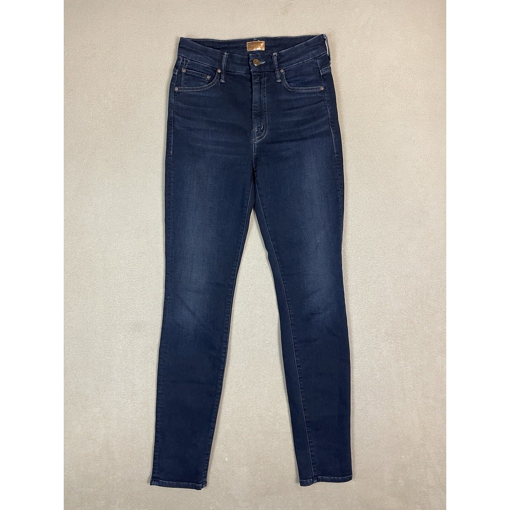 Mother Jeans Adult 25 Blue High Waisted Looker Coffee Tea Or Me Denim Womens